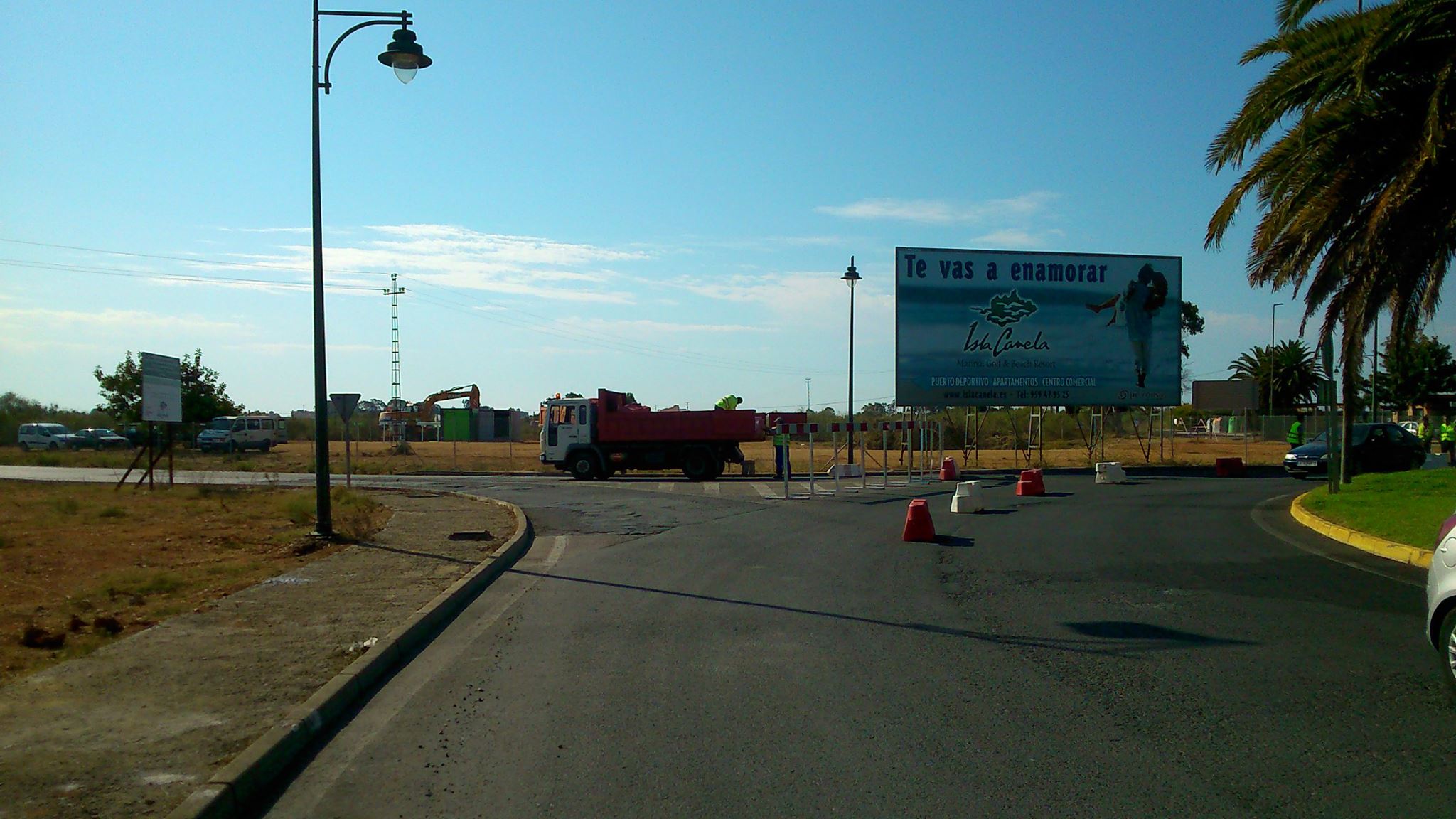 Desvío del tráfico con motivo de las obras de la carretera de Punta del Moral