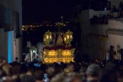 LA PROCESIÓN DE LA HERMANDAD DE JESÚS CAÍDO DIO PASO A LA MADRUGÁ AYAMONTINA