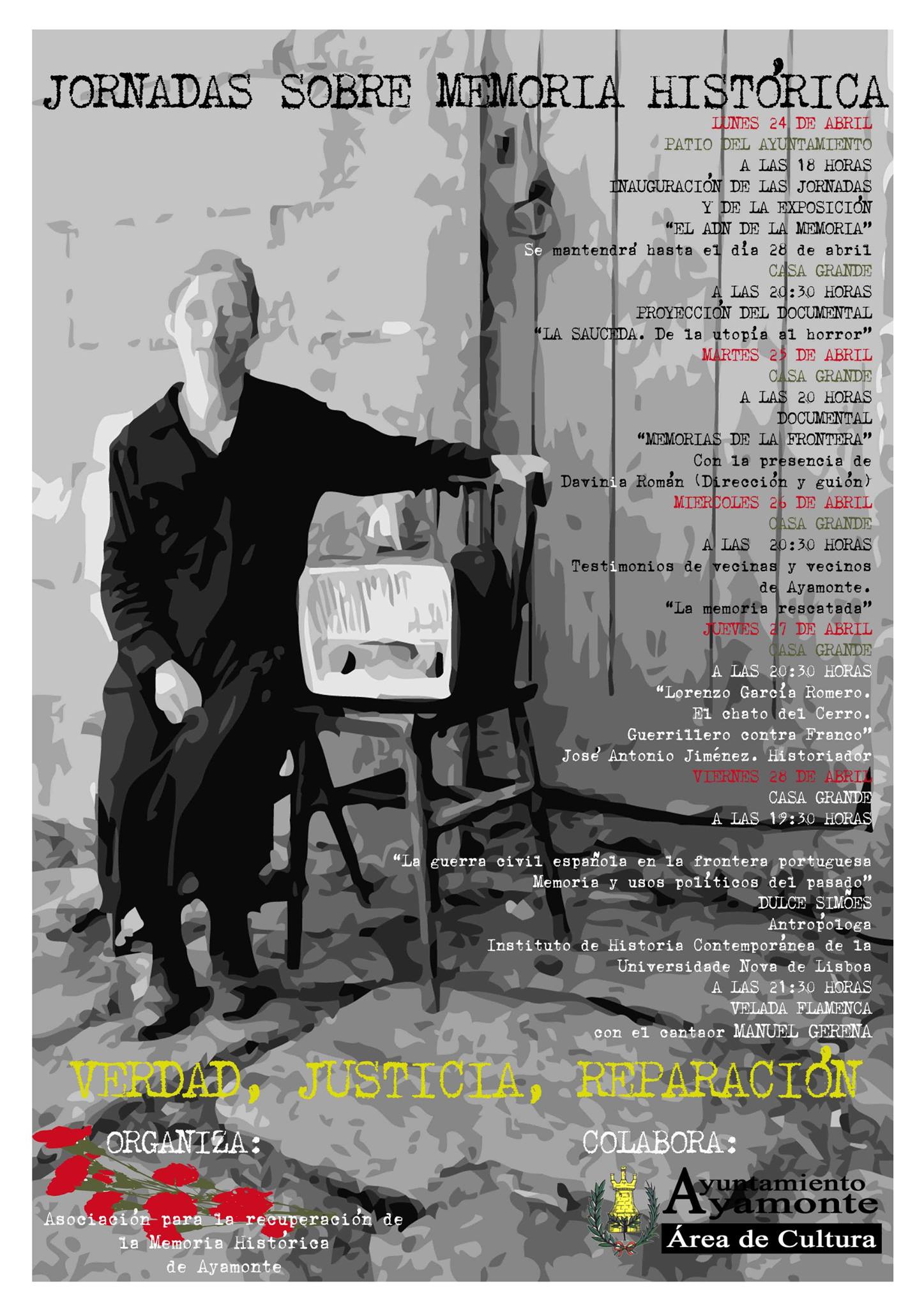PROGRAMA DE ACTIVIDADES JORNADAS DE MEMORIA HISTORICA DE AYAMONTE 2017