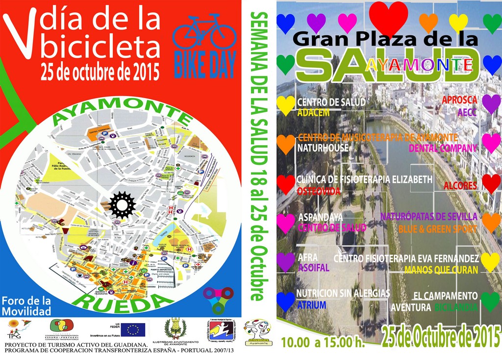 AYAMONTE ACOGE ESTE FIN DE SEMANA LA GRAN PLAZA DE LA SALUD Y EL DÍA DE LA BICICLETA