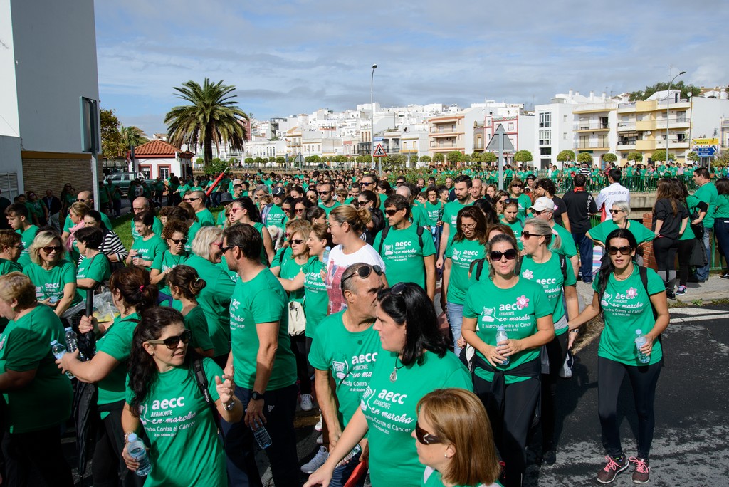 Más de mil personas participaron en la II Marcha contra el Cancer en Ayamonte