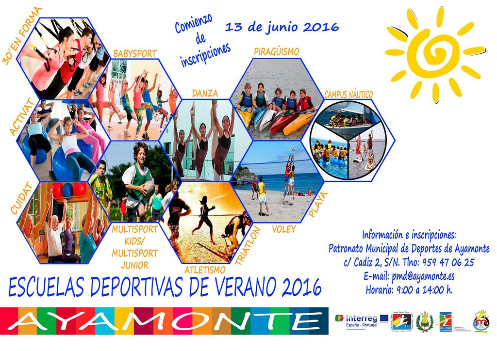 COMIENZAN LAS INSCRIPCIONES PARA LAS ESCUELAS DEPORTIVAS MUNICIPALES DE VERANO EN AYAMONTE