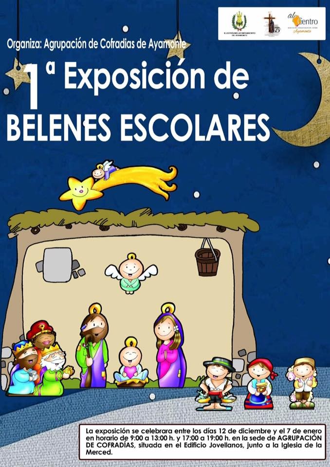 LA SEDE DE LA AGRUPACIÓN DE COFRADÍAS DE AYAMONTE ACOGE LA I EXPOSICIÓN DE BELENES ESCOLARES