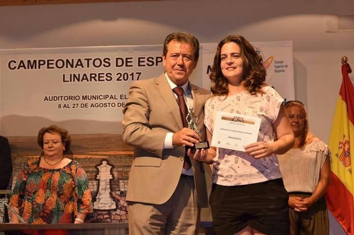 LA AYAMONTINA MARIELA PERERA BORREGO CONQUISTA EL SUBCAMPEONATO DE ESPAÑA DE AJEDREZ ABSOLUTO