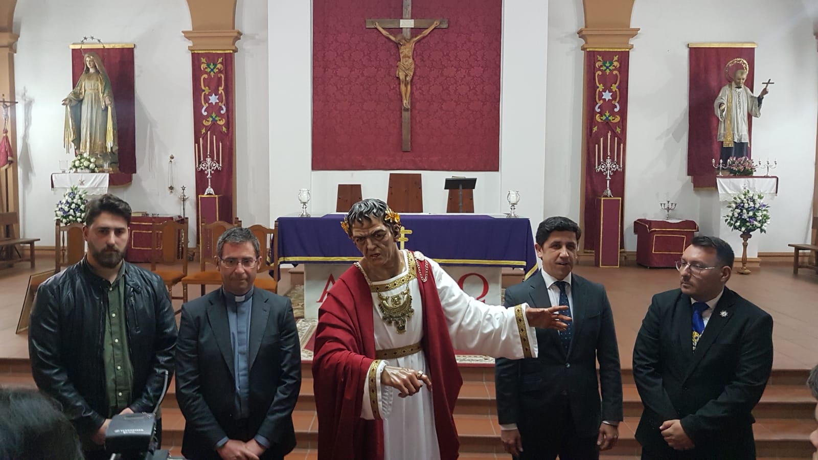 PRESENTACIÓN DE LA IMAGEN DEL GOBERNADOR PONCIO PILATO PARA EL MISTERIO DE LA HUMILDAD