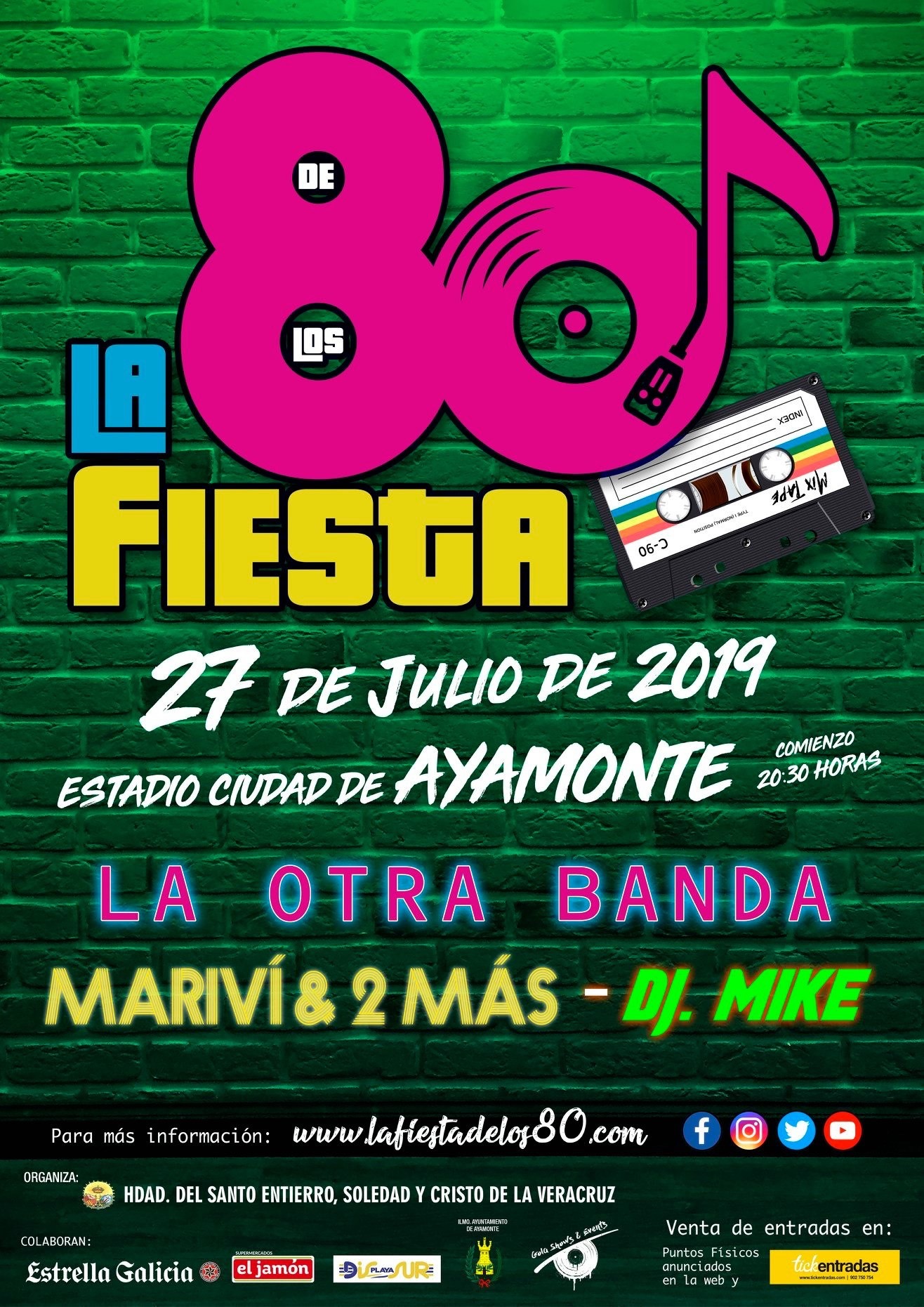 LA HERMANDAD DE LA VERACRUZ DE AYAMONTE CELEBRARÁ LA “FIESTA DE LOS 80”