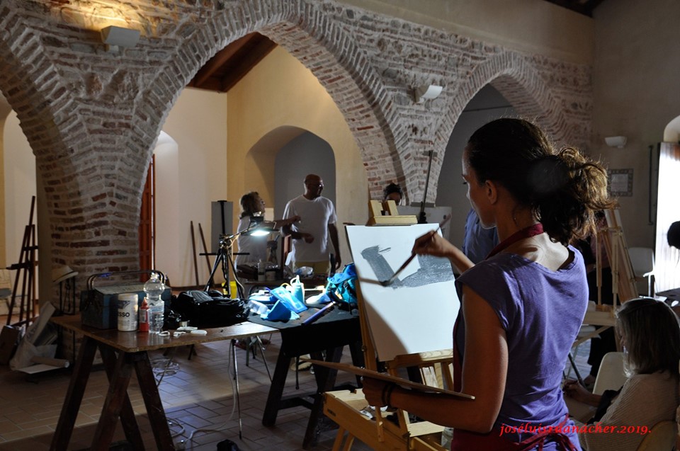 EL TALLER DE ARTE “LA ESCALERA” DE AYAMONTE CELEBRÓ CON ÉXITO EL CURSO DE PINTURA “BUSCANDO LA LUZ DE SOROLLA”