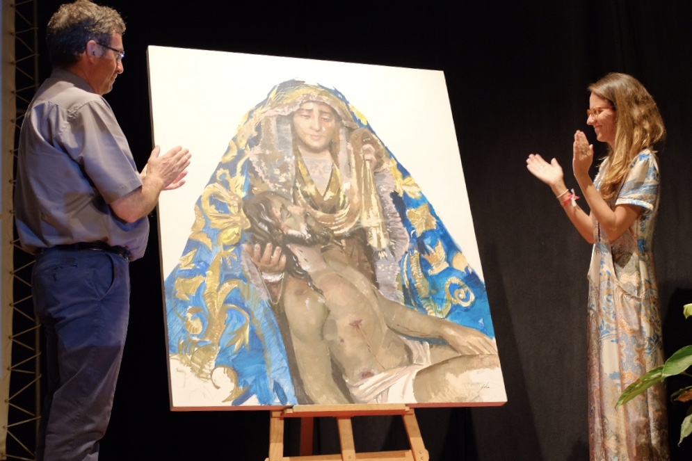 LA HERMANDAD DE LAS ANGUSTIAS DE AYAMONTE PRESENTÓ EL CARTEL DEL DÍA DE LA VIRGEN