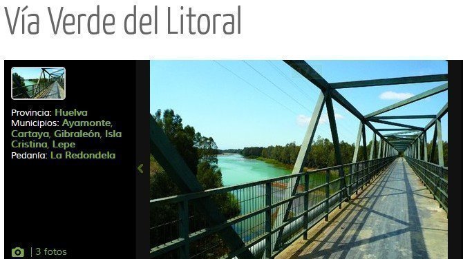 Por la reparacion y puesta en servicio de la Via Verde del Litoral