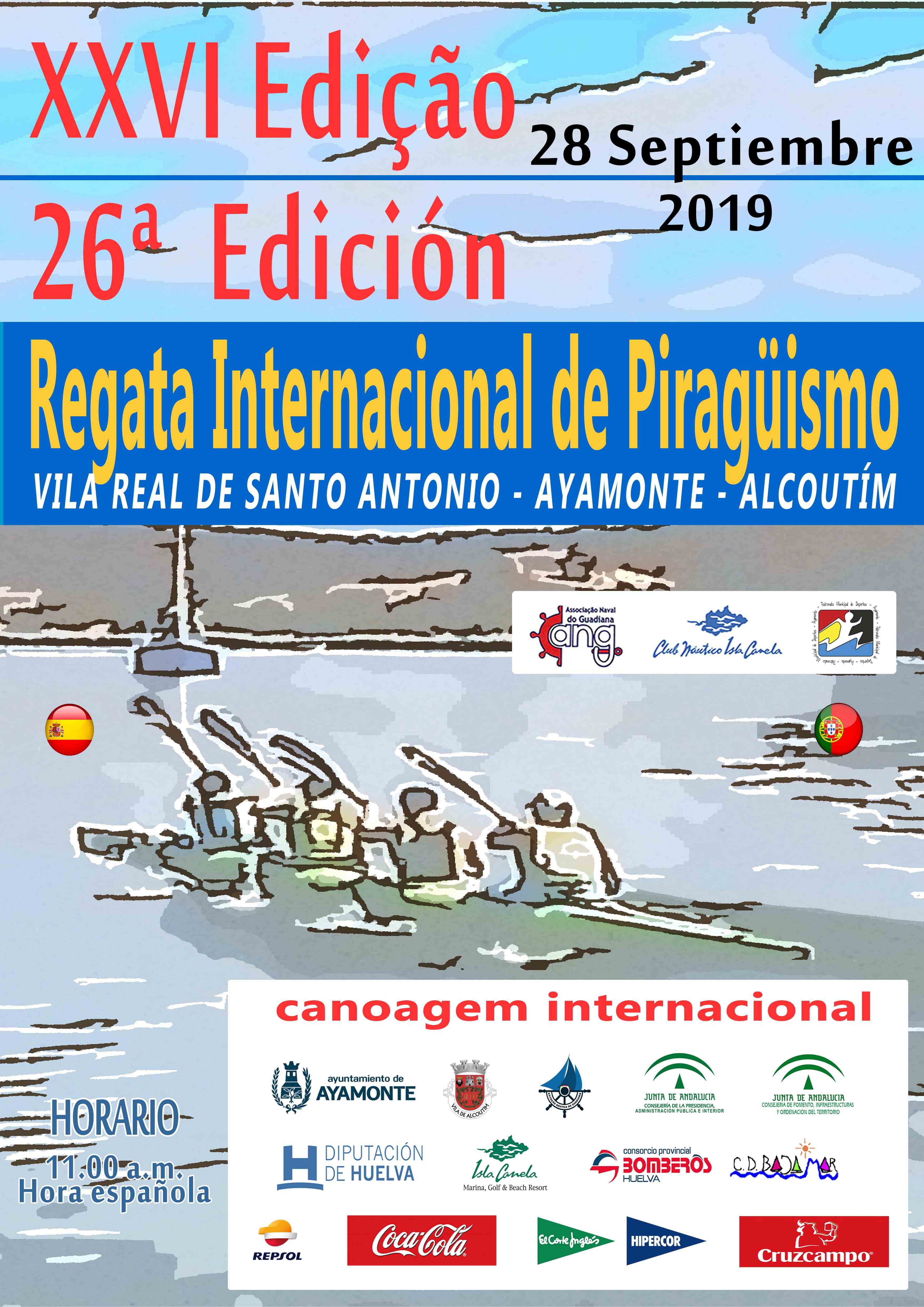 ABIERTO EL PLAZO DE INSCRIPCIÓN PARA LA XXVI REGATA INTERNACIONAL DE PIRAGÜISMO “RÍO GUADIANA”