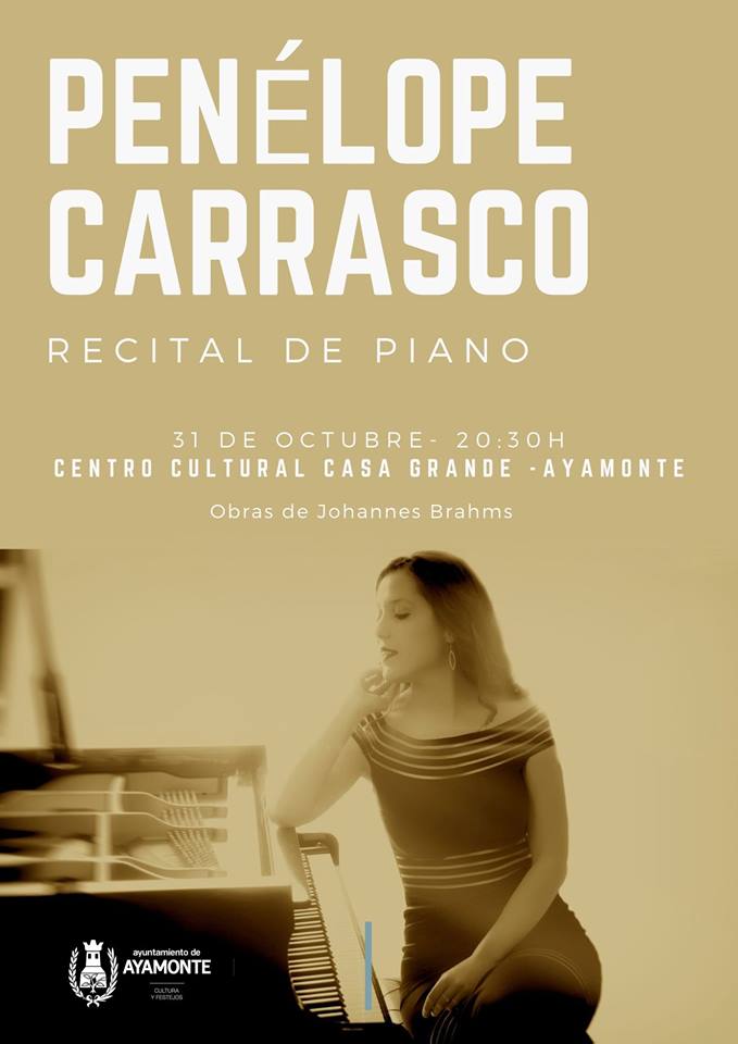 LA CASA GRANDE DE AYAMONTE ACOGE ESTE JUEVES UN RECITAL A CARGO DE LA JOVEN PIANISTA ONUBENSE PENÉLOPE CARRASCO