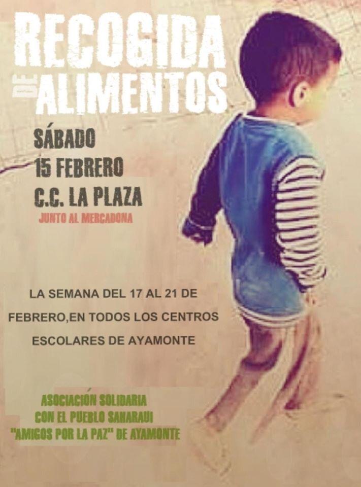 EL AYUNTAMIENTO DE AYAMONTE PARTICIPA EN LA CAMPAÑA DE AYUDA AL PUEBLO SAHARAUI