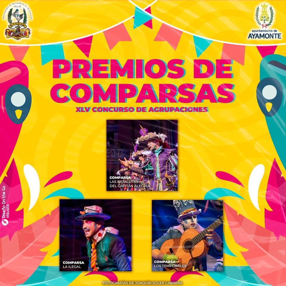 LA COMPARSA “LAS BATALLITAS DEL CAPITÁN ALEGRÍA”, LA CHIRIGOTA “A EUROCOMPARSA” Y EL CORO “ASÍ SOY”, GANADORES DEL CONCURSO DE AGRUPACIONES DEL CARNAVAL DE AYAMONTE