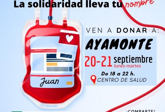 Donación de Sangre 20 y 21 de septiembre
